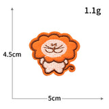 Self-Adhesive Animal Face Embroidered Patch