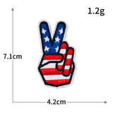 Hand Gesture Embroidered Patch