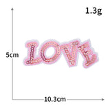 LOVE Heart Sequin Patch