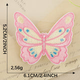 Self-Adhesive Butterfly Letter Embroidered Patch