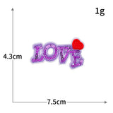 LOVE Heart Sequin Patch
