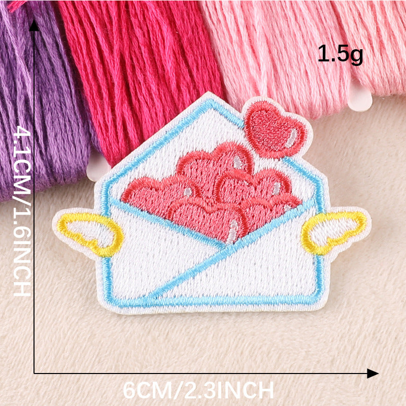 Valentine Heart Embroidered Patch