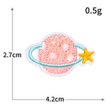 Mini Pink Embroidered Patch