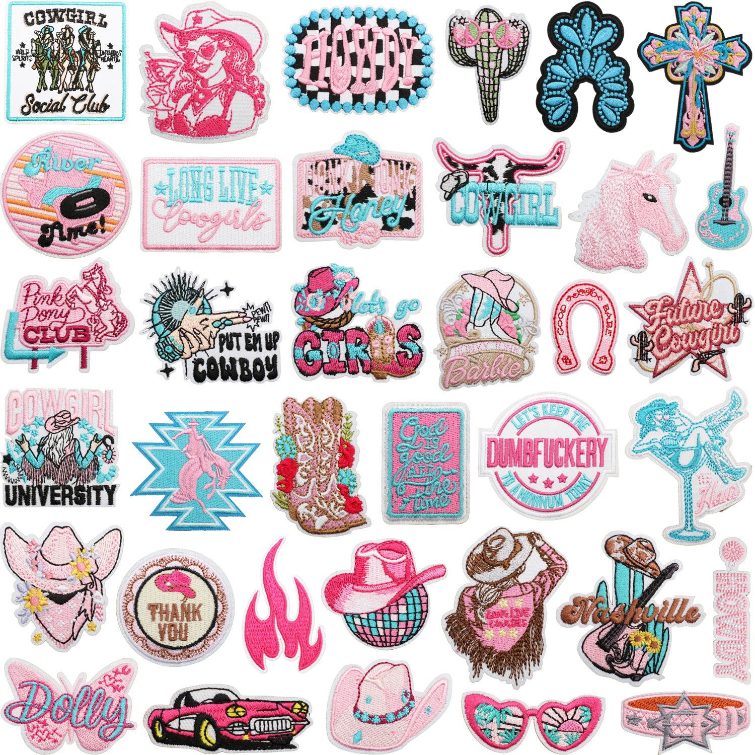 Western Cowboy Girl Patch