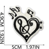 Music Note Embroidered Patch