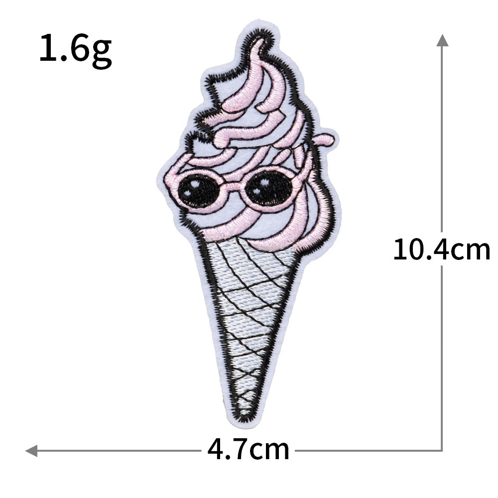 Ice Cream Embroidered Patch