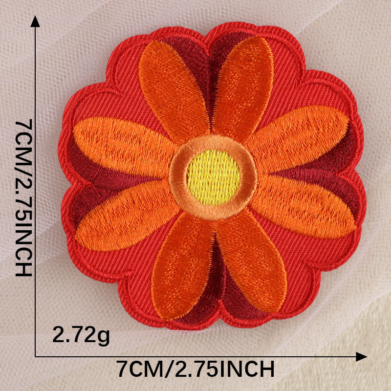 Floral Embroidered Patch