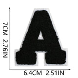Black Letter Chenille Patch