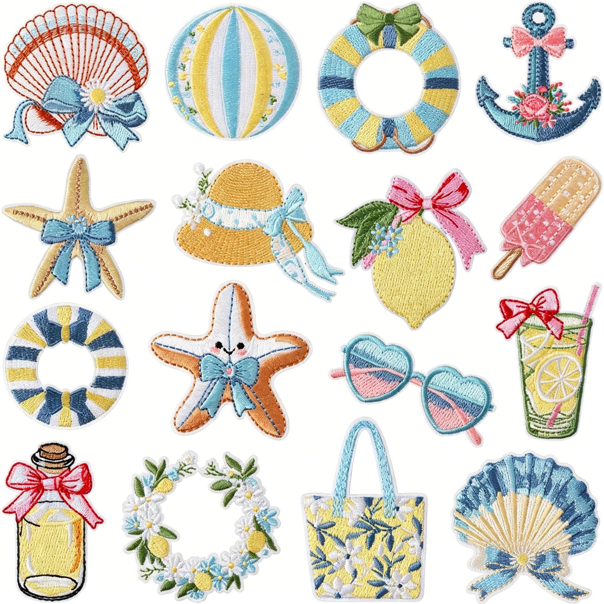 Beach Vacation Embroidered Patch