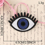 Heart Eye Crown Embroidered Patch