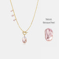 Breaking Dawn Purple Baroque Pearl Pendant Necklace