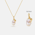 Cat Baroque Pearl Necklace