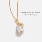 Cat Baroque Pearl Necklace