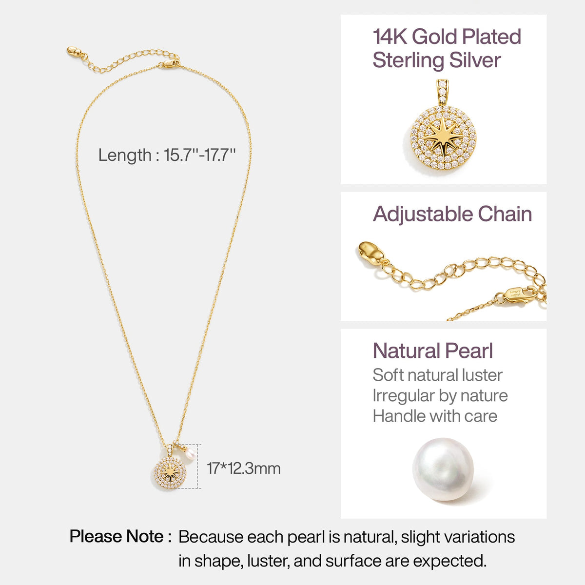 Celestial North Star Necklace