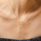 Celestial Star Fringe Necklace