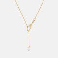 Champagne Moment Teardrop Pendant Necklace