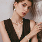 Champagne Moment Teardrop Pendant Necklace
