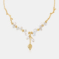 Floriography Keshi Pearl Branch Necklace