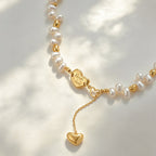 Lucky Heart Pearl Necklace