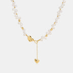 Lucky Heart Pearl Necklace