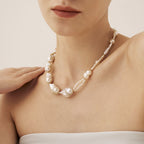 Sea Foam Baroque Pearl Necklace