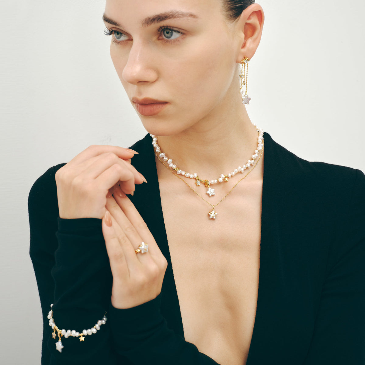 Starlight Irregular Pearl Necklace