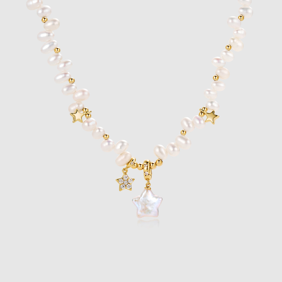 Starlight Irregular Pearl Necklace