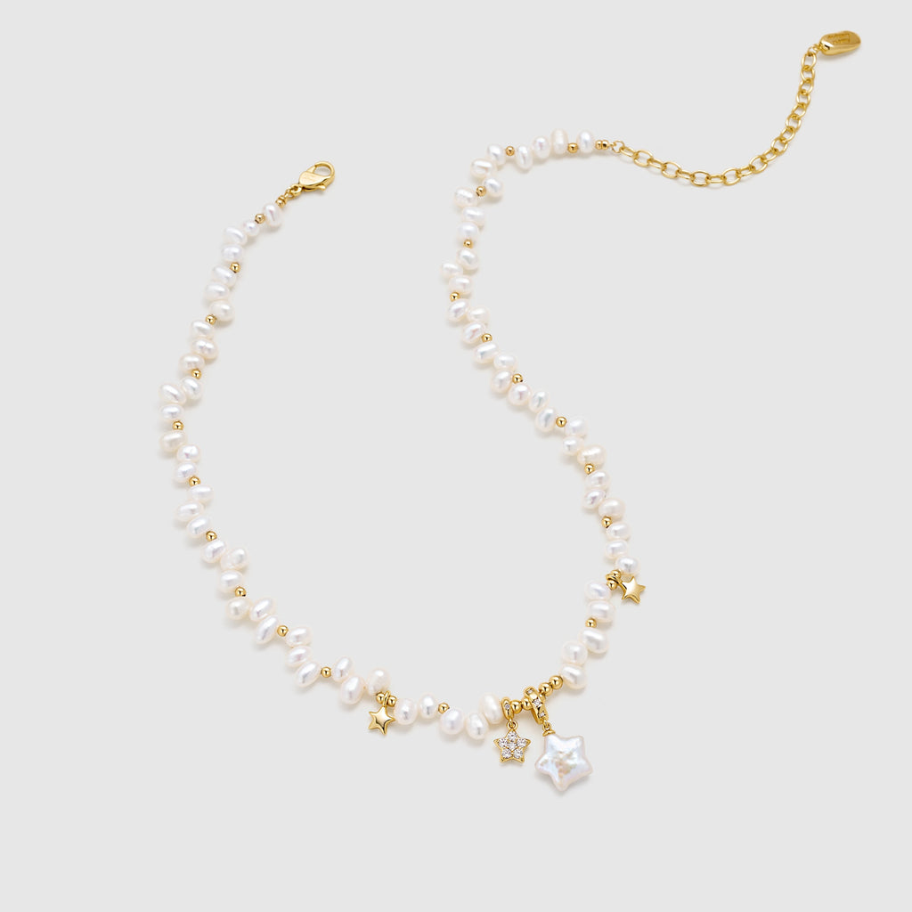 Starlight Irregular Pearl Necklace