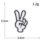 Hand Gesture Embroidered Patch