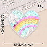 Sequin Heart Embroidered Patch