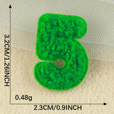 Mini Number Chenille Patch