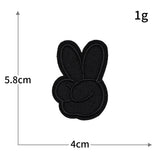 Self-Adhesive Black Letter Badge Patch