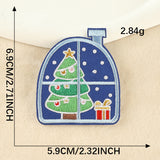 Snowman Christmas Embroidered Patch