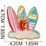 Summer Beach Chenille Patch