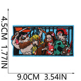 Manga Character Embroidered Patch