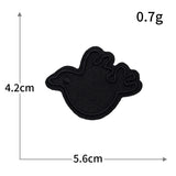 Self-Adhesive Black Letter Badge Patch