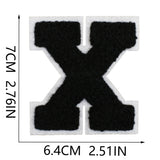 Black Letter Chenille Patch