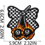 Western 8 Ball Embroidered Patch