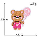 Pink Cartoon Embroidered Patch