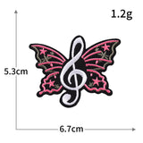 Gothic Music Note Skull Patch