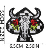 Western 8 Ball Embroidered Patch