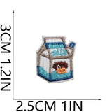 Mini Drink Cup Embroidered Patch