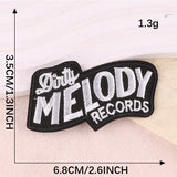 Self-Adhesive English Letter Embroidered Patch