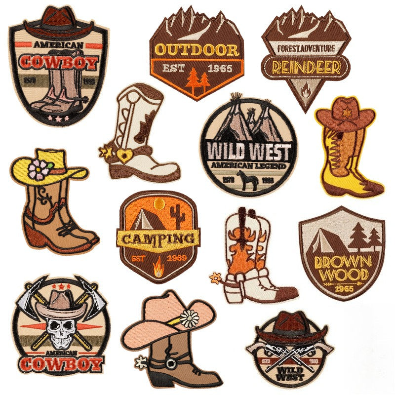 Round Badge Embroidered Patch