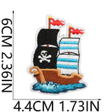 Pirate Ship Embroidered Patch