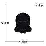 Self-Adhesive Black Letter Badge Patch