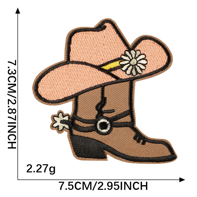 Round Badge Embroidered Patch