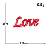 LOVE Heart Sequin Patch