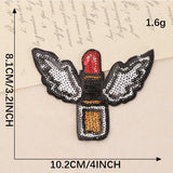 Sequin Rose Embroidered Patch