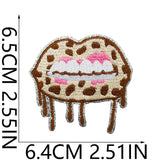 Lipstick Leopard Heart Patch